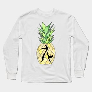 A trio in front of a pineapple Long Sleeve T-Shirt